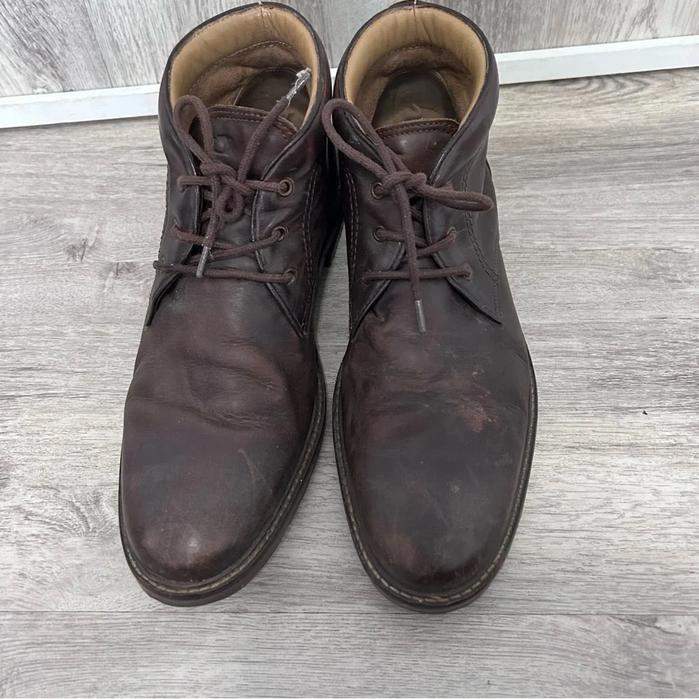 Florsheim Fenway chukka boot men 10 brown leather Preppy Workwear Academia
